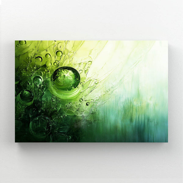 Green Emerald Drift Abstract Art | MusaArtGallery™