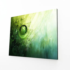 Green Emerald Drift Abstract Art | MusaArtGallery™