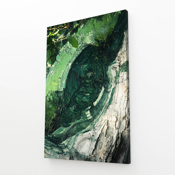 Green Emerald Spiral Abstract Art | MusaArtGallery™