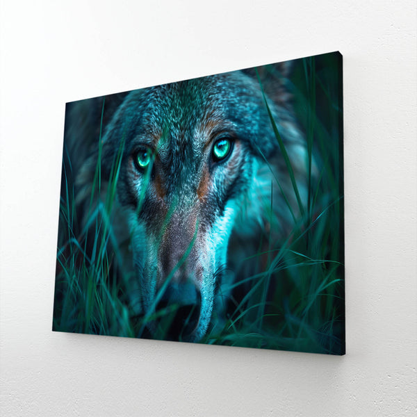 Green Eyes Wolf Art   | MusaArtGallery™