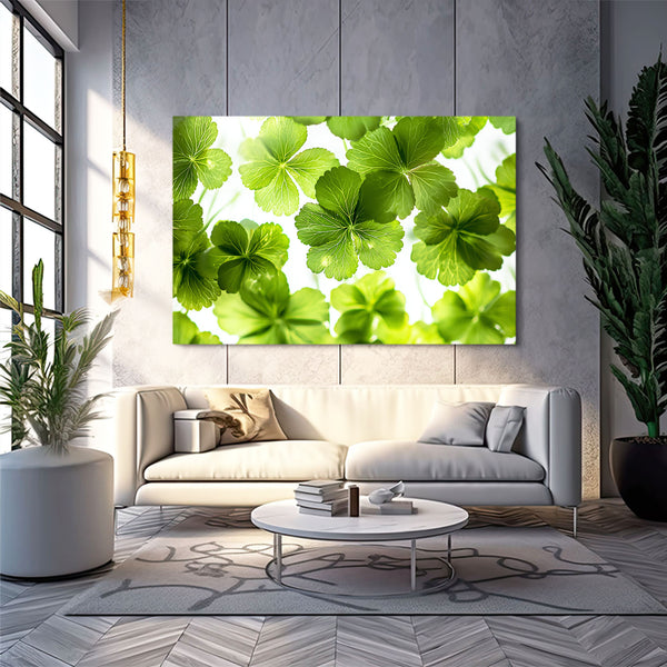 Green Flower Wall Art