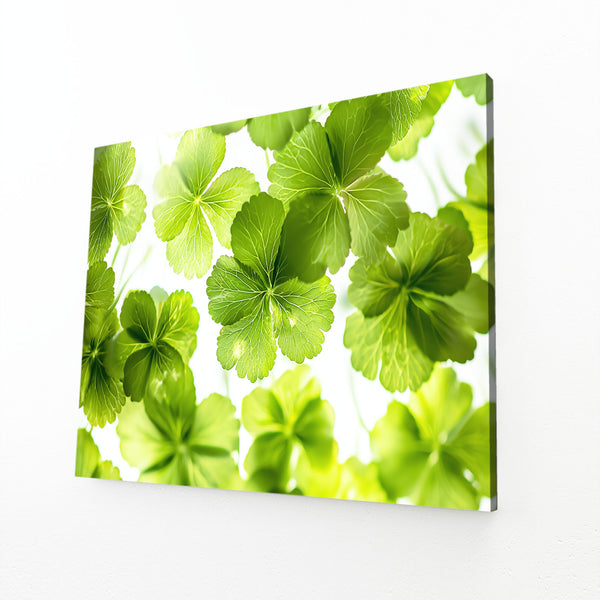 Green Flower Wall Art