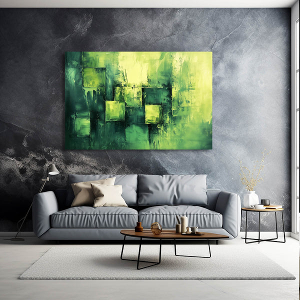 Green Harmony Abstract Art | MusaArtGallery™