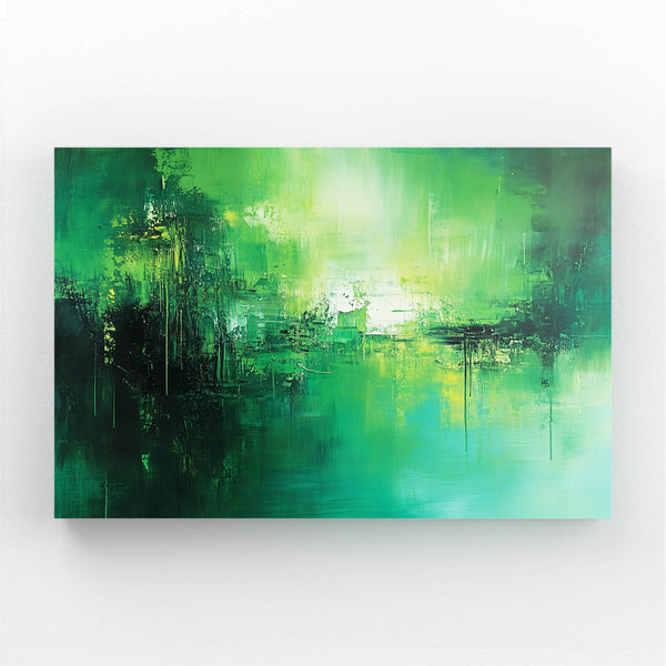 Green Horizon Abstract Art | MusaArtGallery™