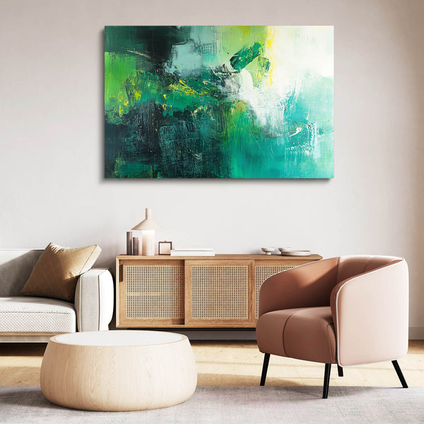 Green Serenity Abstract Art | MusaArtGallery™