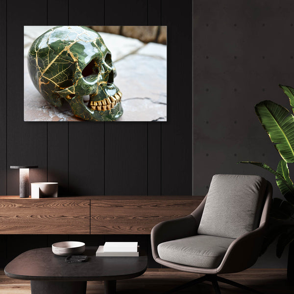 Green Skull Wall Art | MusaArtGallery™