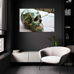 Green Skull Wall Art | MusaArtGallery™