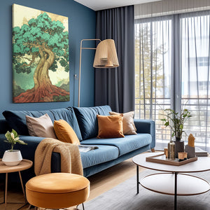 Green Tree Of Life Wall Art Large