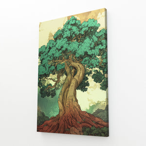 Green Tree Of Life Wall Art Large