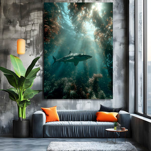 Grenn Shark Canvas