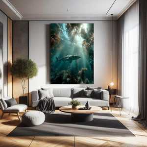 Grenn Shark Canvas