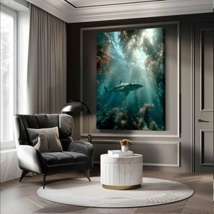 Grenn Shark Canvas