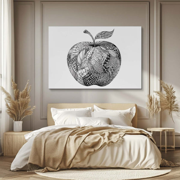 Grey Apple Wall Art
