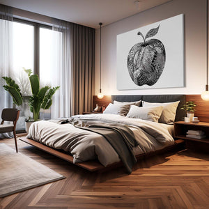 Grey Apple Wall Art