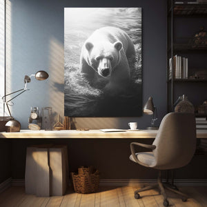 Grey Bear Print