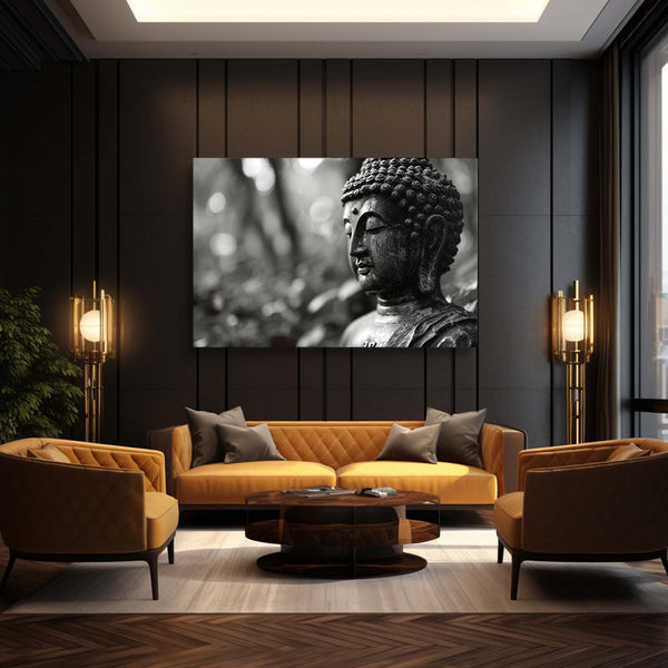 Buddha Wall Art Grey | MusaArtGallery™