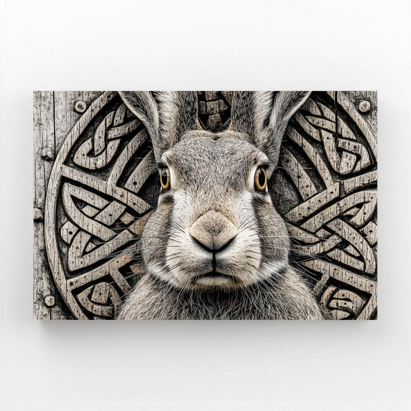 Grey Bunny Print