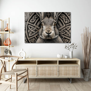 Grey Bunny Print