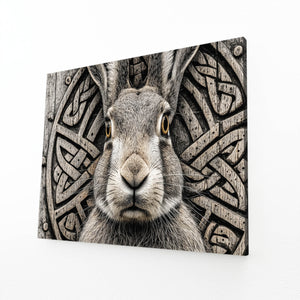 Grey Bunny Print