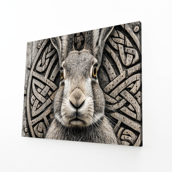Grey Bunny Print