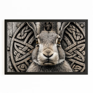 Grey Bunny Print