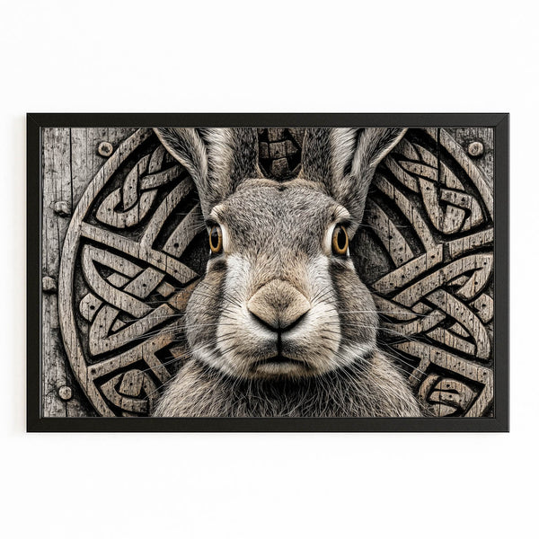 Grey Bunny Print