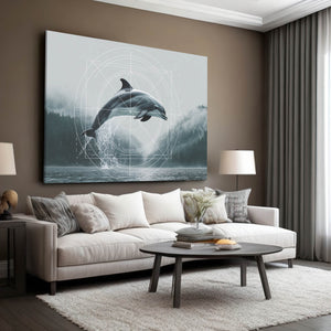 Grey Dolphin Art