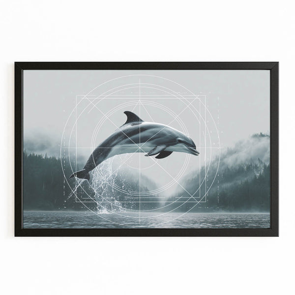 Grey Dolphin Art