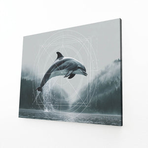 Grey Dolphin Art