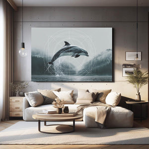 Grey Dolphin Art