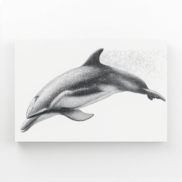 Grey Dolphin Wall Decor