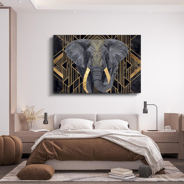 Grey Elephant Wall Art  | MusaArtGallery™