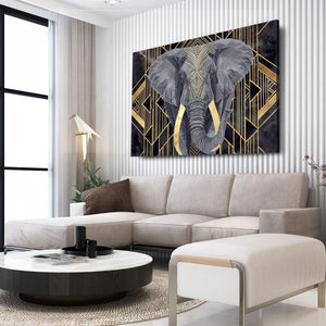 Grey Elephant Wall Art  | MusaArtGallery™