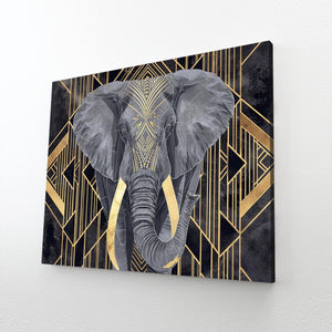 Grey Elephant Wall Art  | MusaArtGallery™