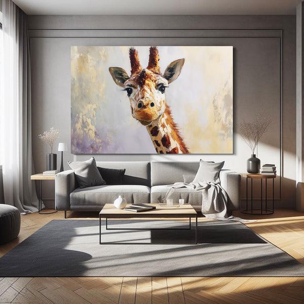 Grey Giraffe Wall Art