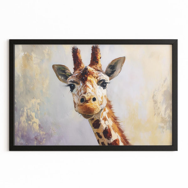 Grey Giraffe Wall Art