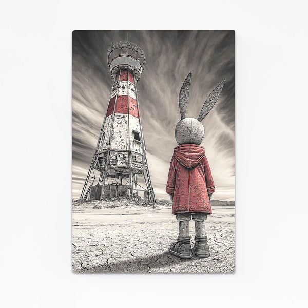 Grey Rabbit Wall Art