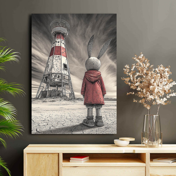 Grey Rabbit Wall Art