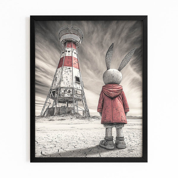 Grey Rabbit Wall Art