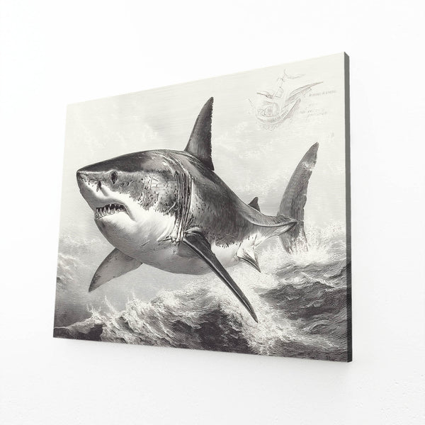 Grey Shark Wall Art