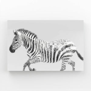 Grey Zebra Art