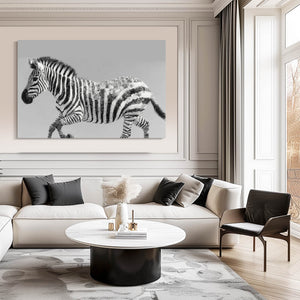 Grey Zebra Art