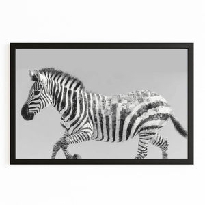 Grey Zebra Art