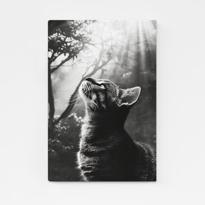 Greyscale Cat Wall Arts | MusaArtGallery™