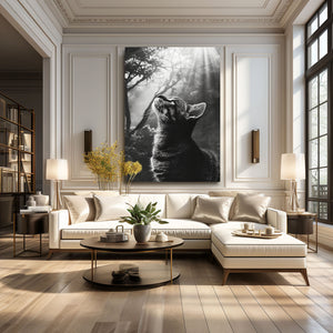 Greyscale Cat Wall Arts | MusaArtGallery™