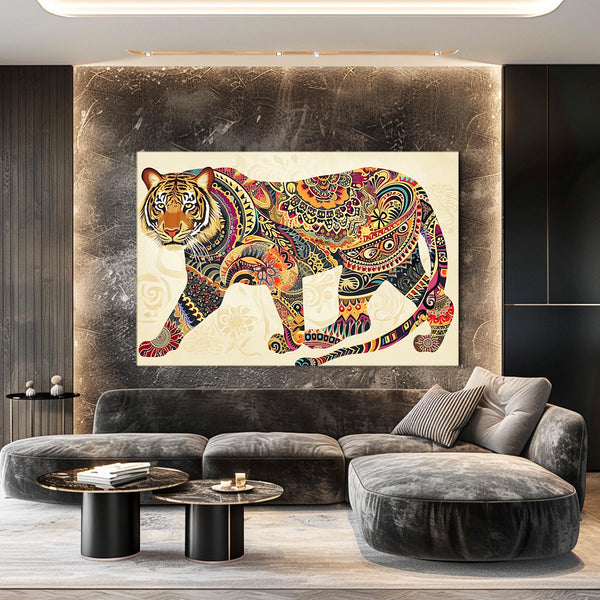 Abstract Tiger Wall Art | MusaArtGallery™