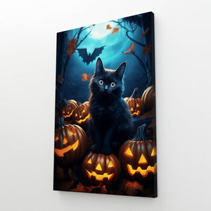 Halloween Black Cat Art | MusaArtGallery™