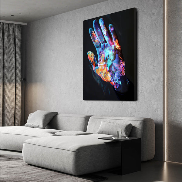 Hand Peace Sign Wall Art  | MusaArtGallery™