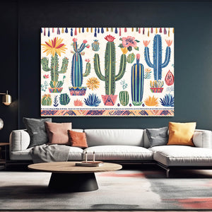 Happy Cactus Art Print