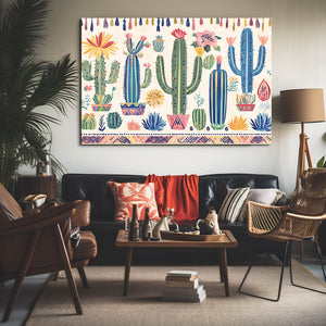Happy Cactus Art Print